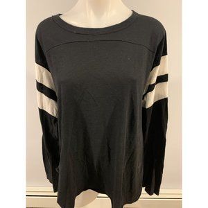 NSF Black & White Long Sleeve Shirt Size L